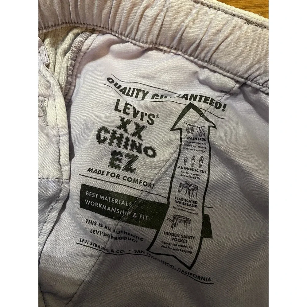 Levi's XX Chino EZ Corduroy Pants Lilac Purple Sz Large Straight Leg California